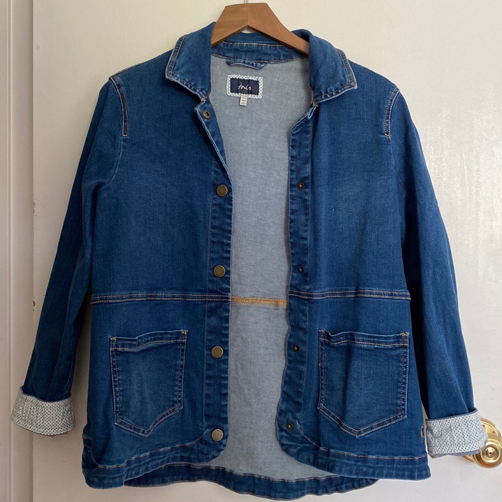 Never Worn Joules Oversized Denim Jacket, size 6